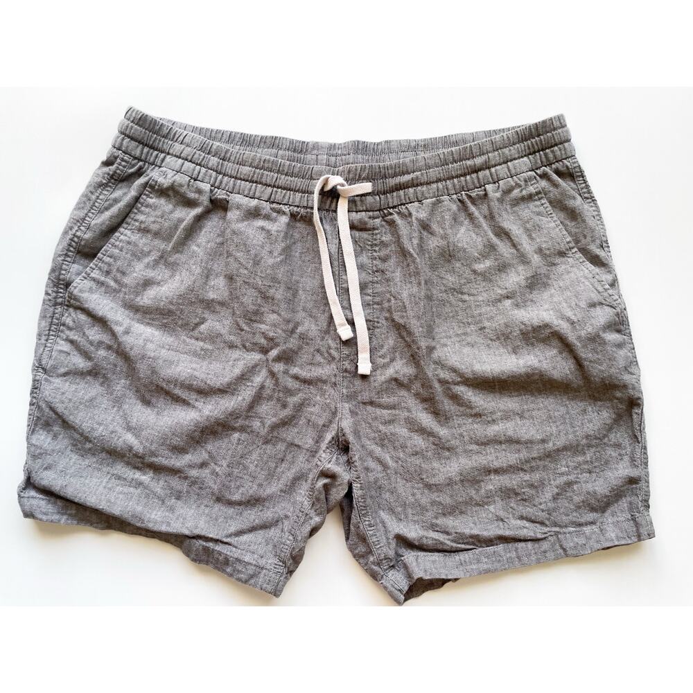 Men's Sun + Stone Linen Blend Pull On Shorts Size XL
